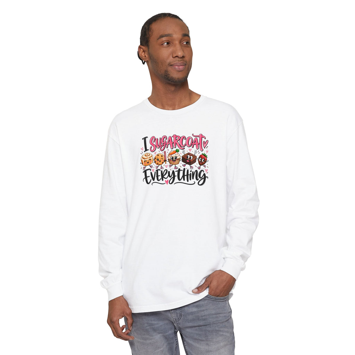 I Sugarcoat Everything - Comfort Colors Long Sleeve Tee