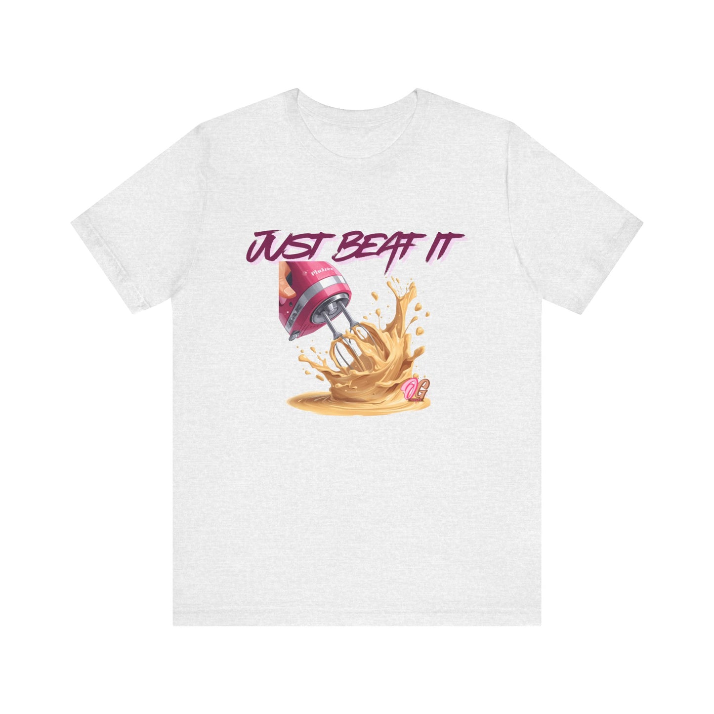 Fun Baking Humor Tee, Just Beat It T-Shirt, Gift for Bakers, Kitchen Humor Shirt, Foodie Apparel, Cooking Gift, Cooking Enthusiast