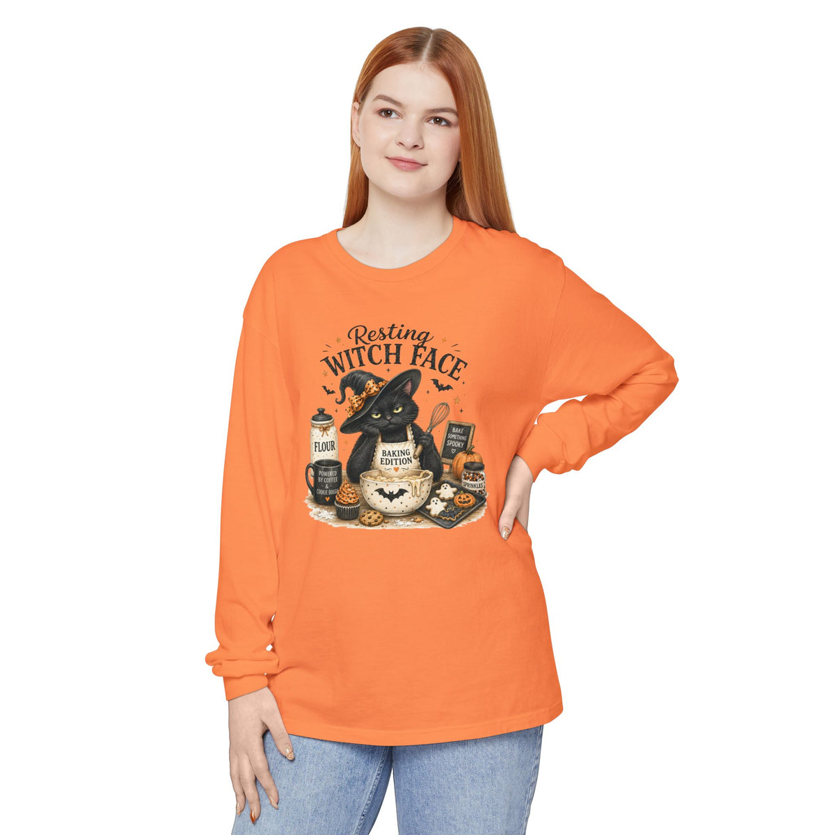 Resting Witch Face - Comfort Colors Long Sleeve Tee