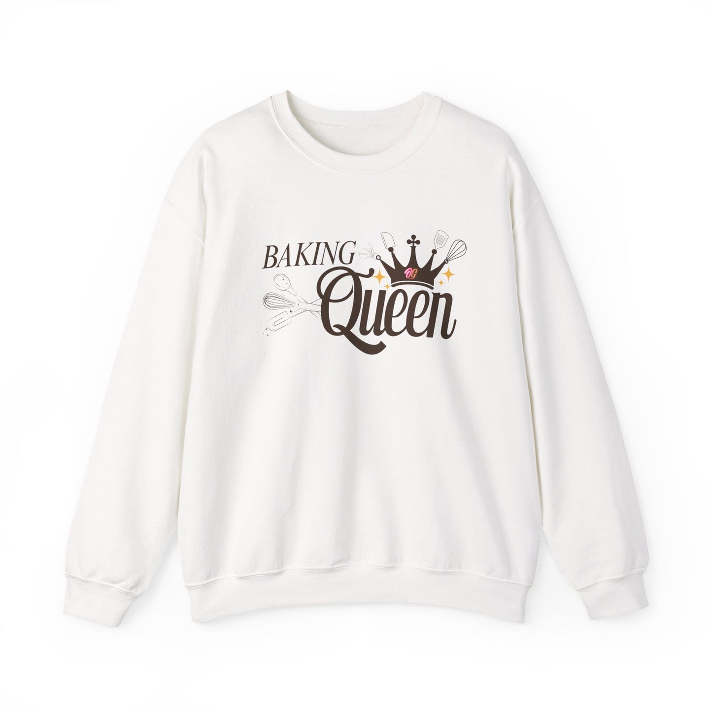 Baking Queen Sweatshirt - Cozy Gift for Bakers, Kitchen Lover's Apparel, Baking Gifts, Queen of Baking Crewneck, Baking Enthusiast Clothing