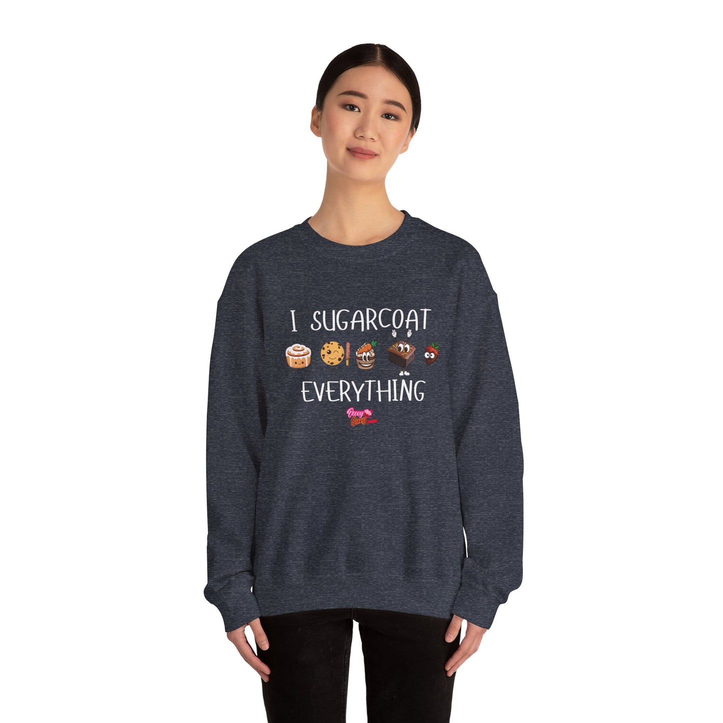 Sweatshirt - 'I Sugarcoat Everything' Funny Unisex Crewneck