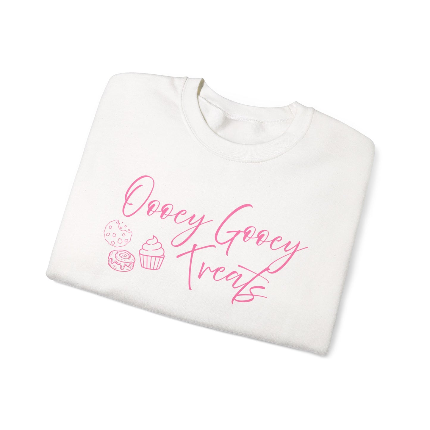 Oooey Gooey Treats Sweatshirt — Cute Bakery Graphic Shirt
