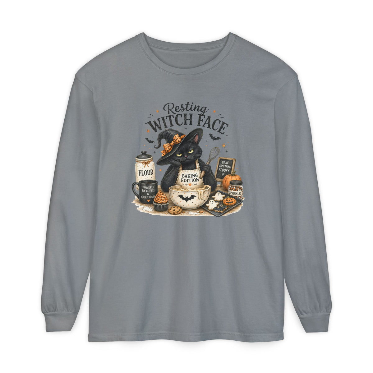 Resting Witch Face - Comfort Colors Long Sleeve Tee