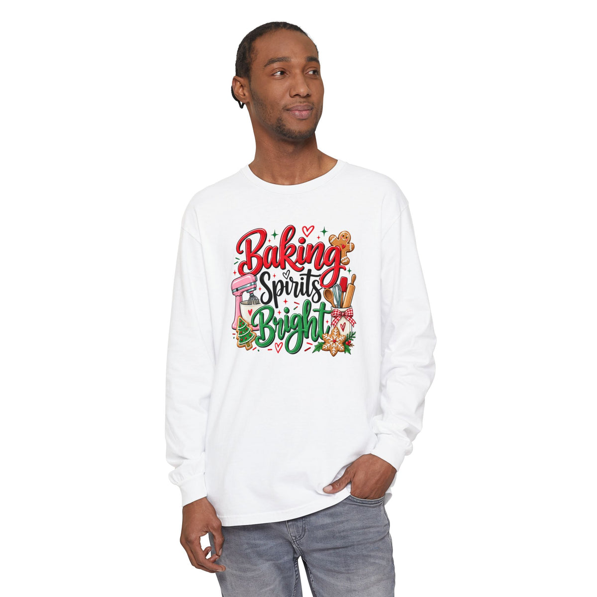 Baking Spirits Bright - Comfort Colors Long Sleeve Tee