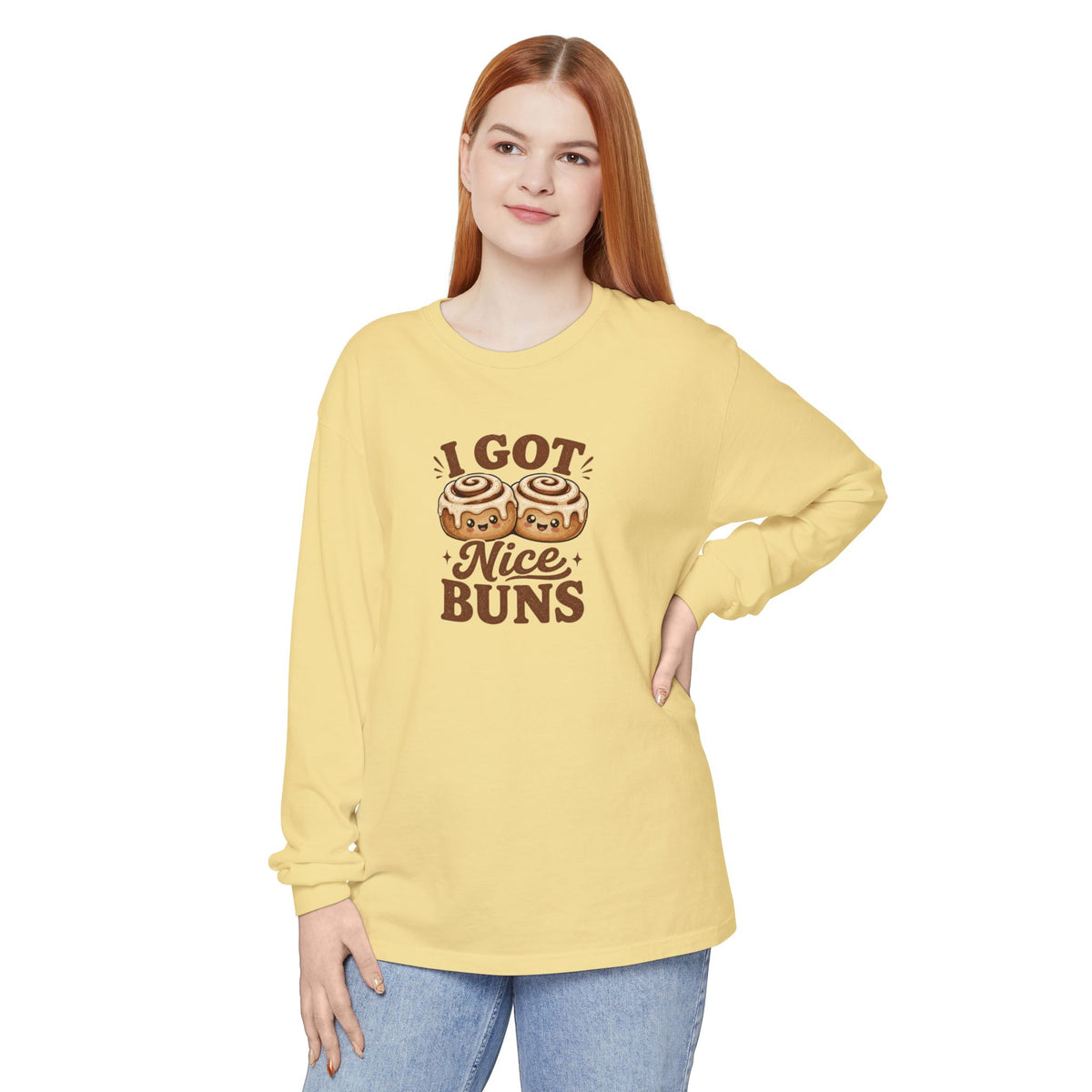 Nice Buns - Comfort Colors Long Sleeve Shirt
