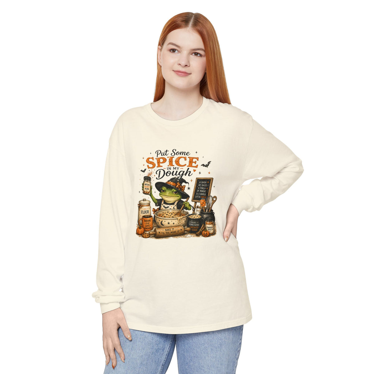 Put Some Spice in My Dough - Comfort Colors Long Sleeve Tee