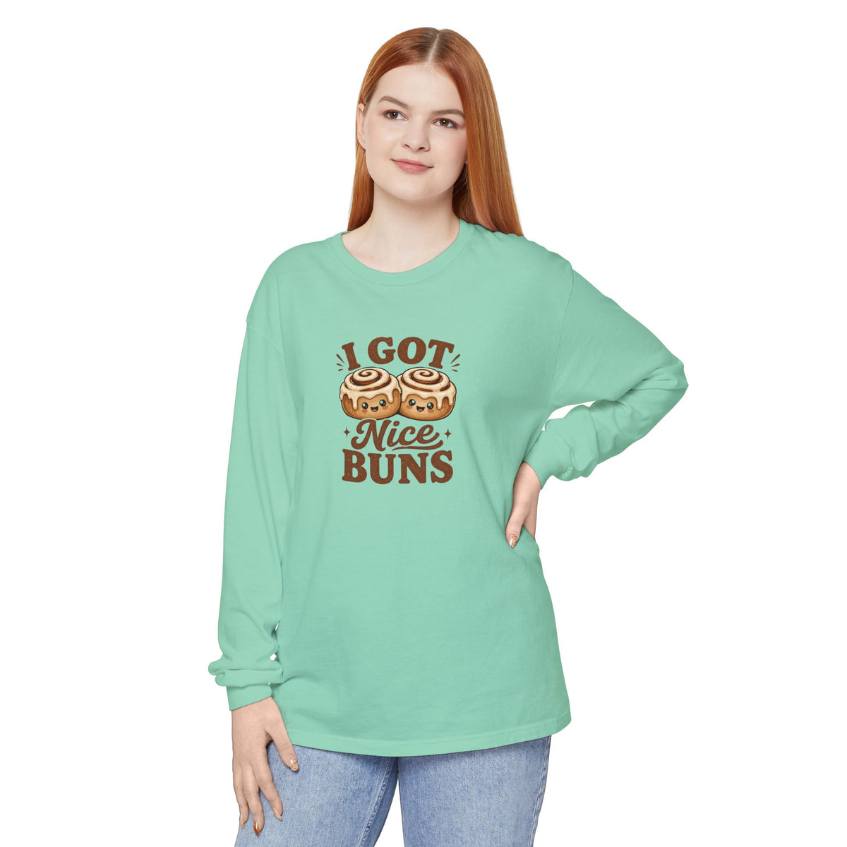 Nice Buns - Comfort Colors Long Sleeve Shirt