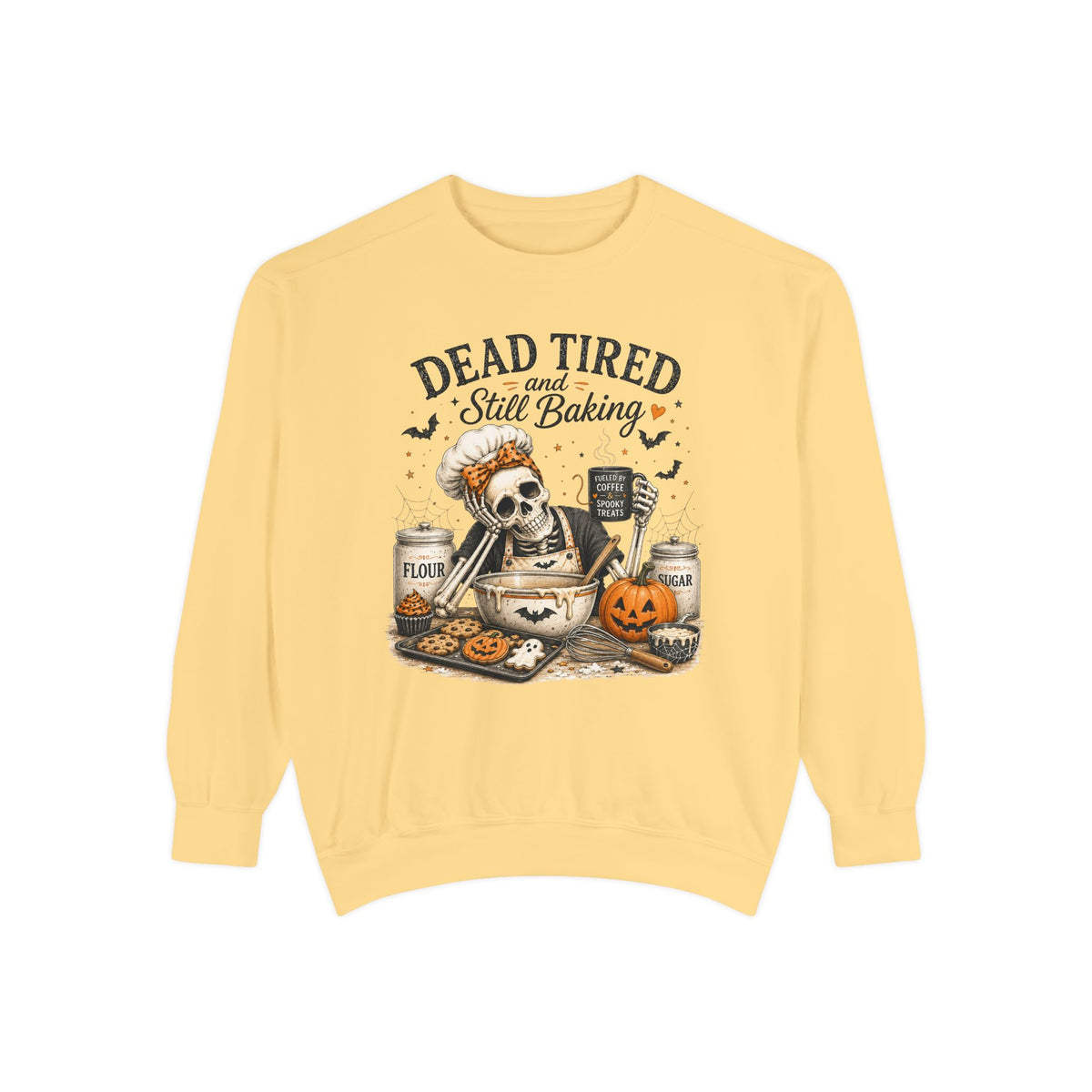 Dead Tired and Still Baking - Comfort Colors Long Sleeve Tee