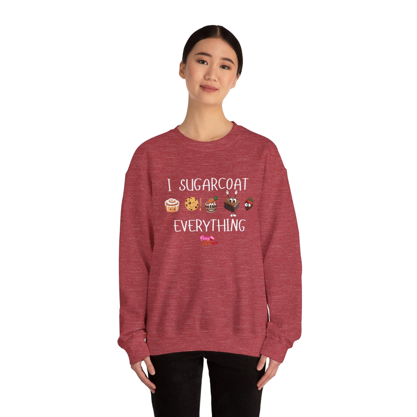 Sweatshirt - 'I Sugarcoat Everything' Funny Unisex Crewneck