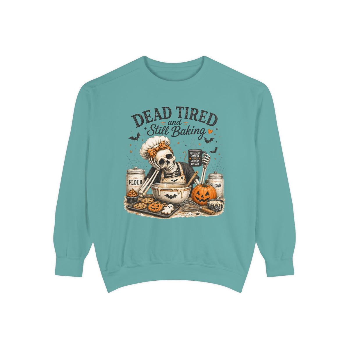 Dead Tired and Still Baking - Comfort Colors Long Sleeve Tee