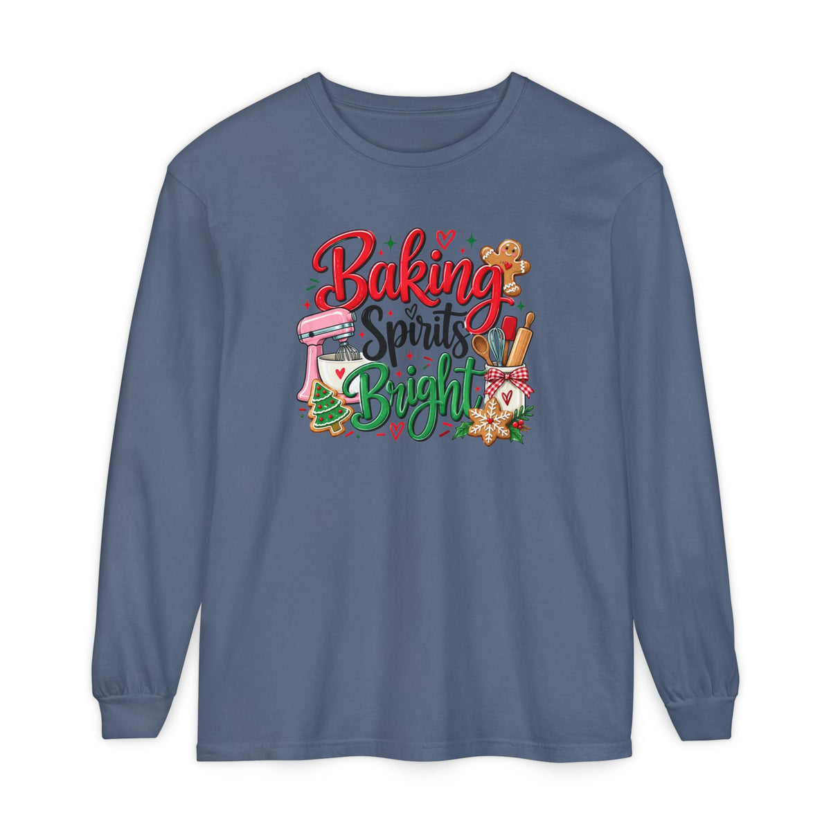 Baking Spirits Bright - Comfort Colors Long Sleeve Tee