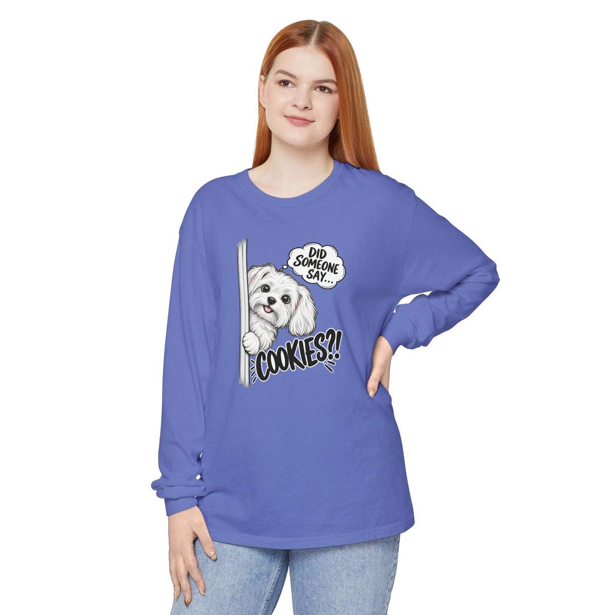Cookies?! - Comfort Colors Long Sleeve Tee