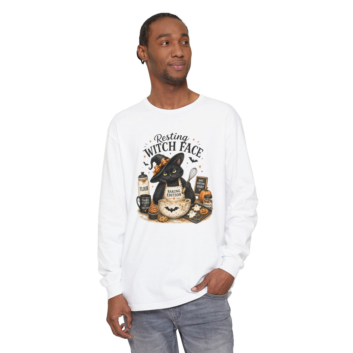 Resting Witch Face - Comfort Colors Long Sleeve Tee