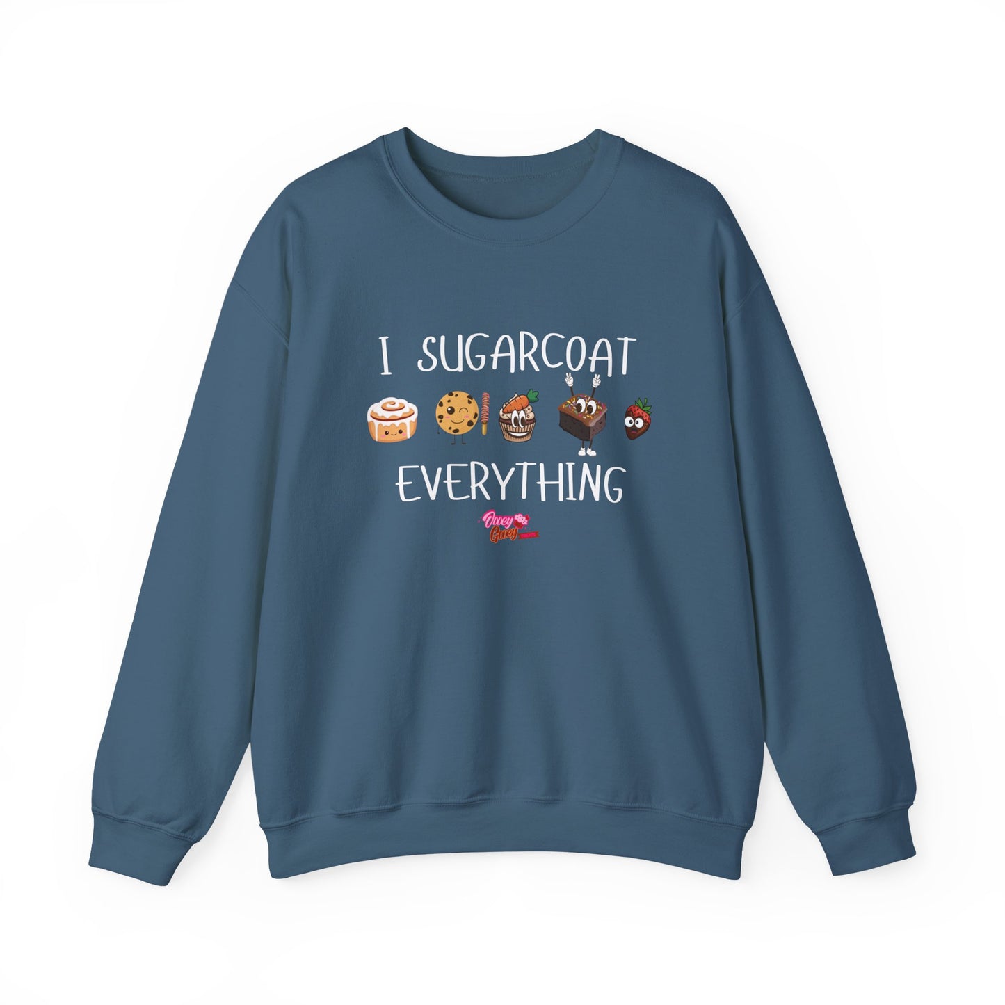 Sweatshirt - 'I Sugarcoat Everything' Funny Unisex Crewneck