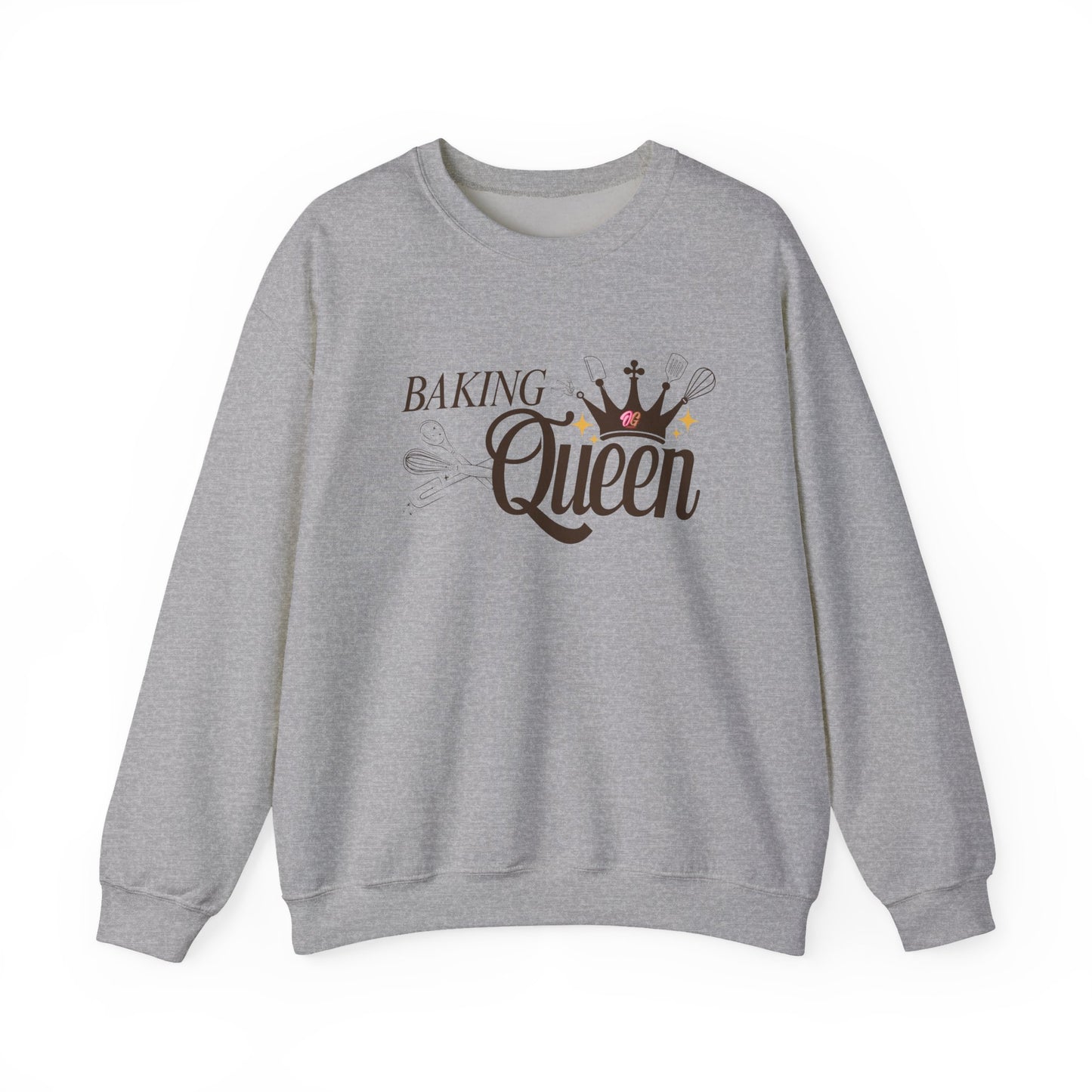 Baking Queen Sweatshirt - Cozy Gift for Bakers, Kitchen Lover's Apparel, Baking Gifts, Queen of Baking Crewneck, Baking Enthusiast Clothing