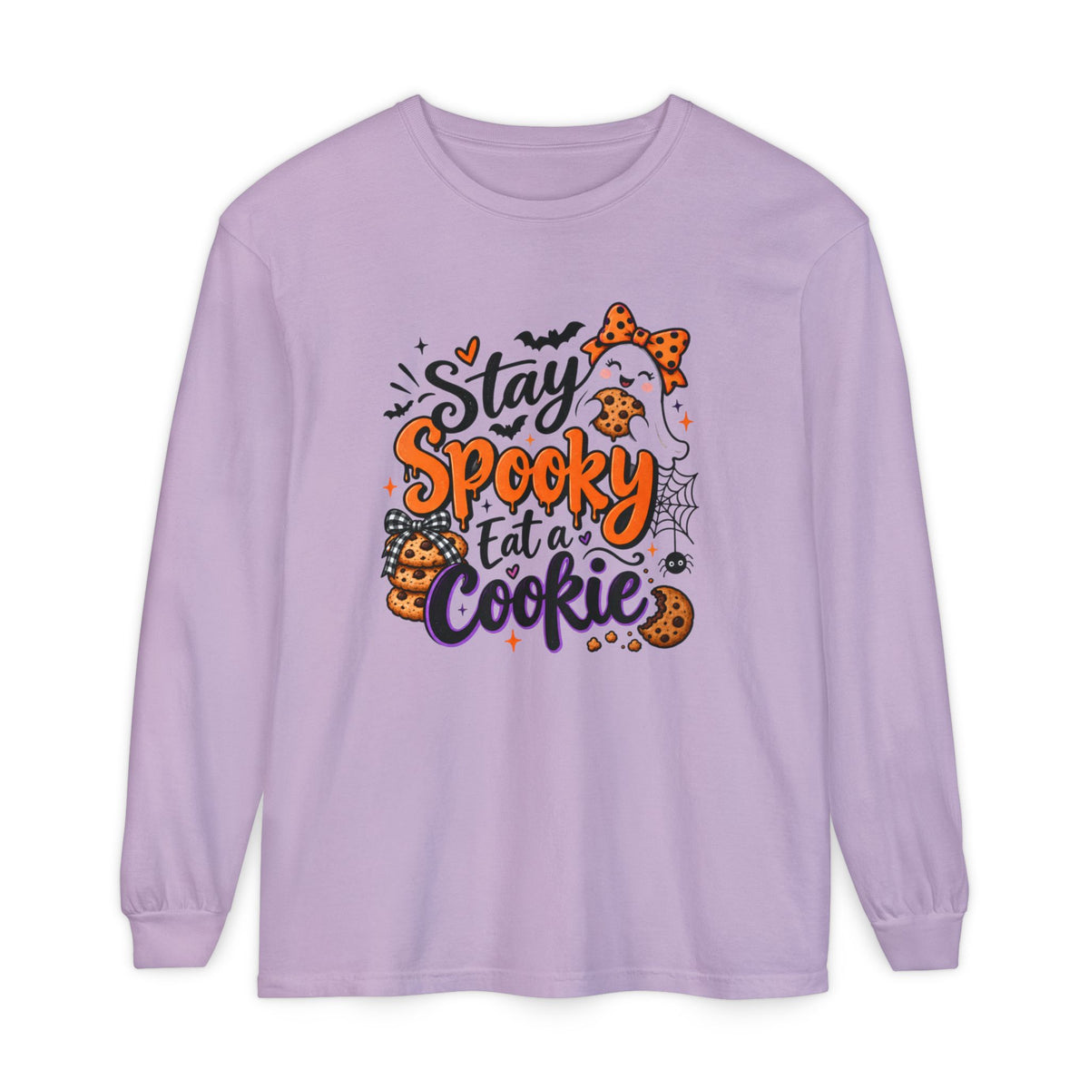 Stay Spooky Eat a Cookie - Comfort Color Long Sleeve Tee