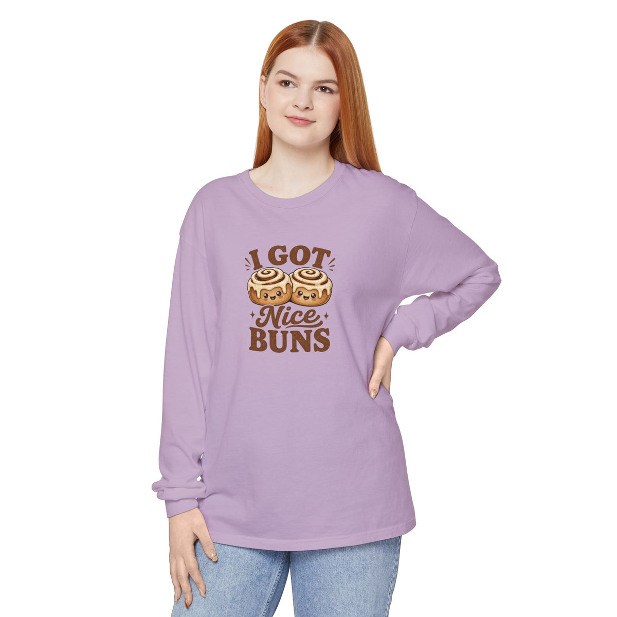 Nice Buns - Comfort Colors Long Sleeve Shirt
