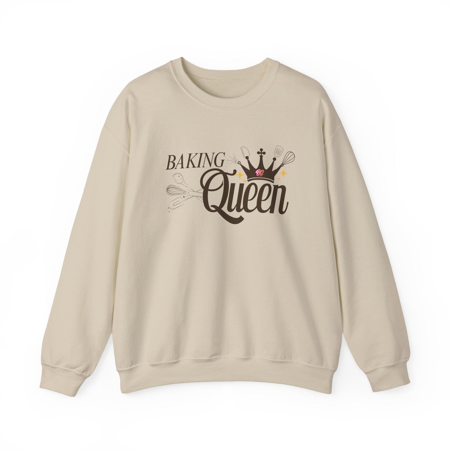 Baking Queen Sweatshirt - Cozy Gift for Bakers, Kitchen Lover's Apparel, Baking Gifts, Queen of Baking Crewneck, Baking Enthusiast Clothing