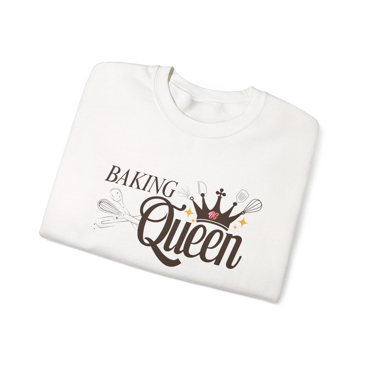 Baking Queen Sweatshirt - Cozy Gift for Bakers, Kitchen Lover's Apparel, Baking Gifts, Queen of Baking Crewneck, Baking Enthusiast Clothing