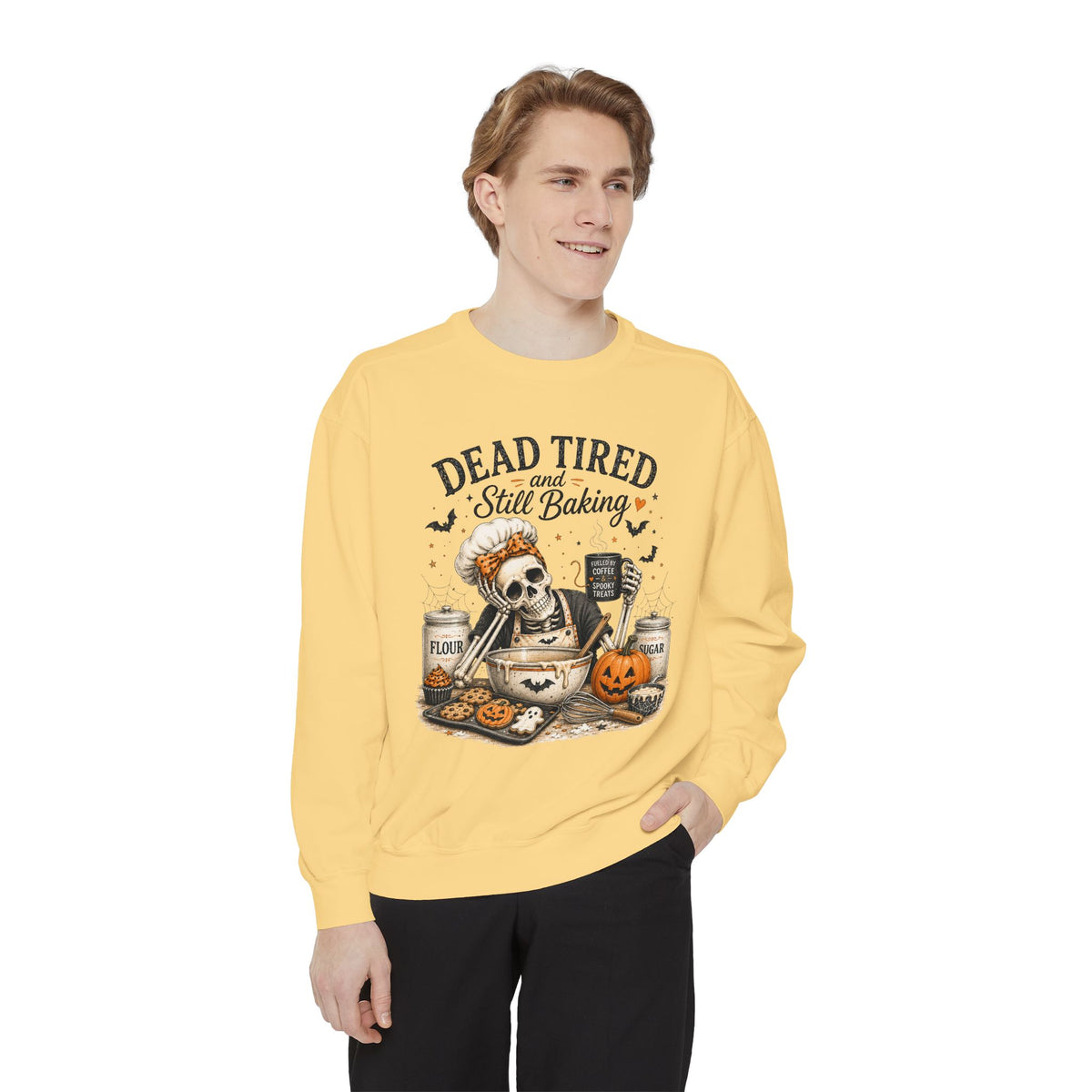 Dead Tired and Still Baking - Comfort Colors Long Sleeve Tee