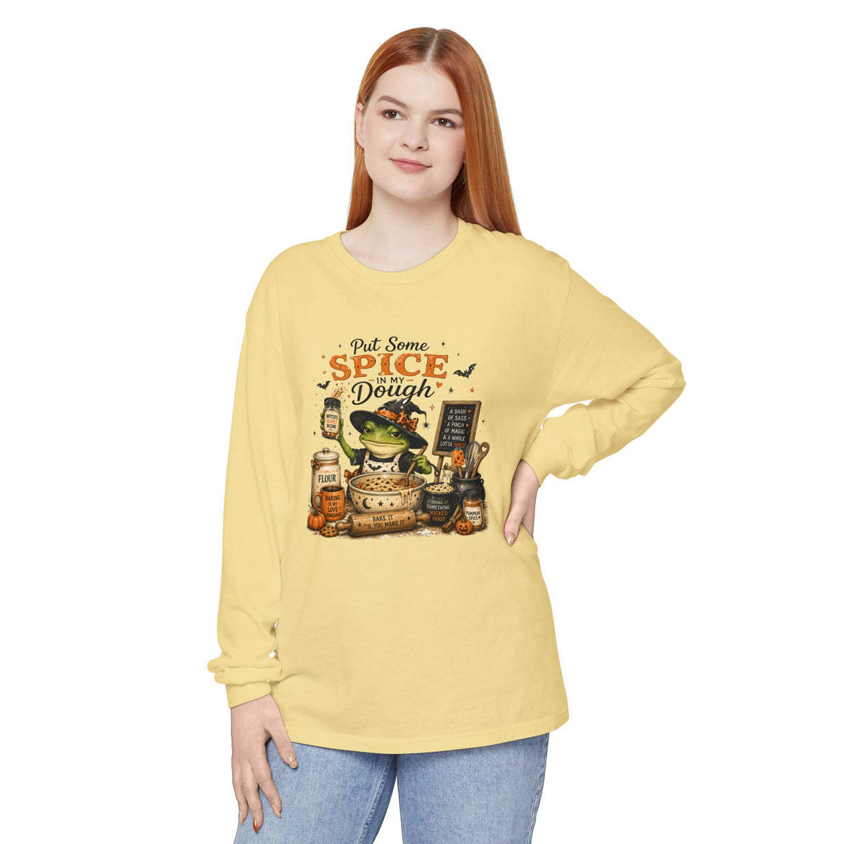Put Some Spice in My Dough - Comfort Colors Long Sleeve Tee