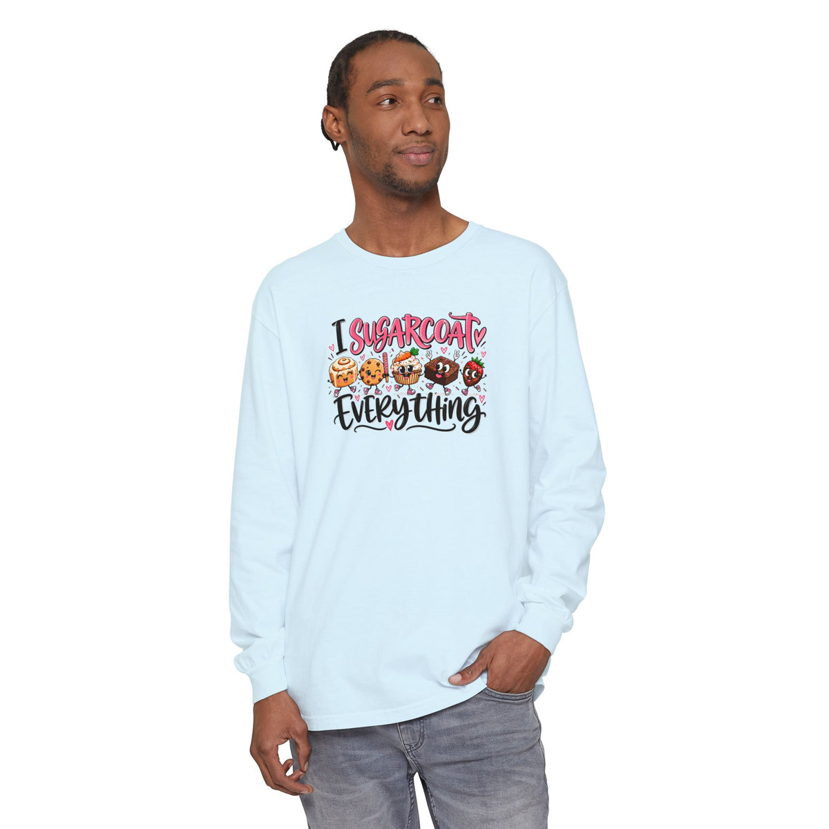 I Sugarcoat Everything - Comfort Colors Long Sleeve Tee