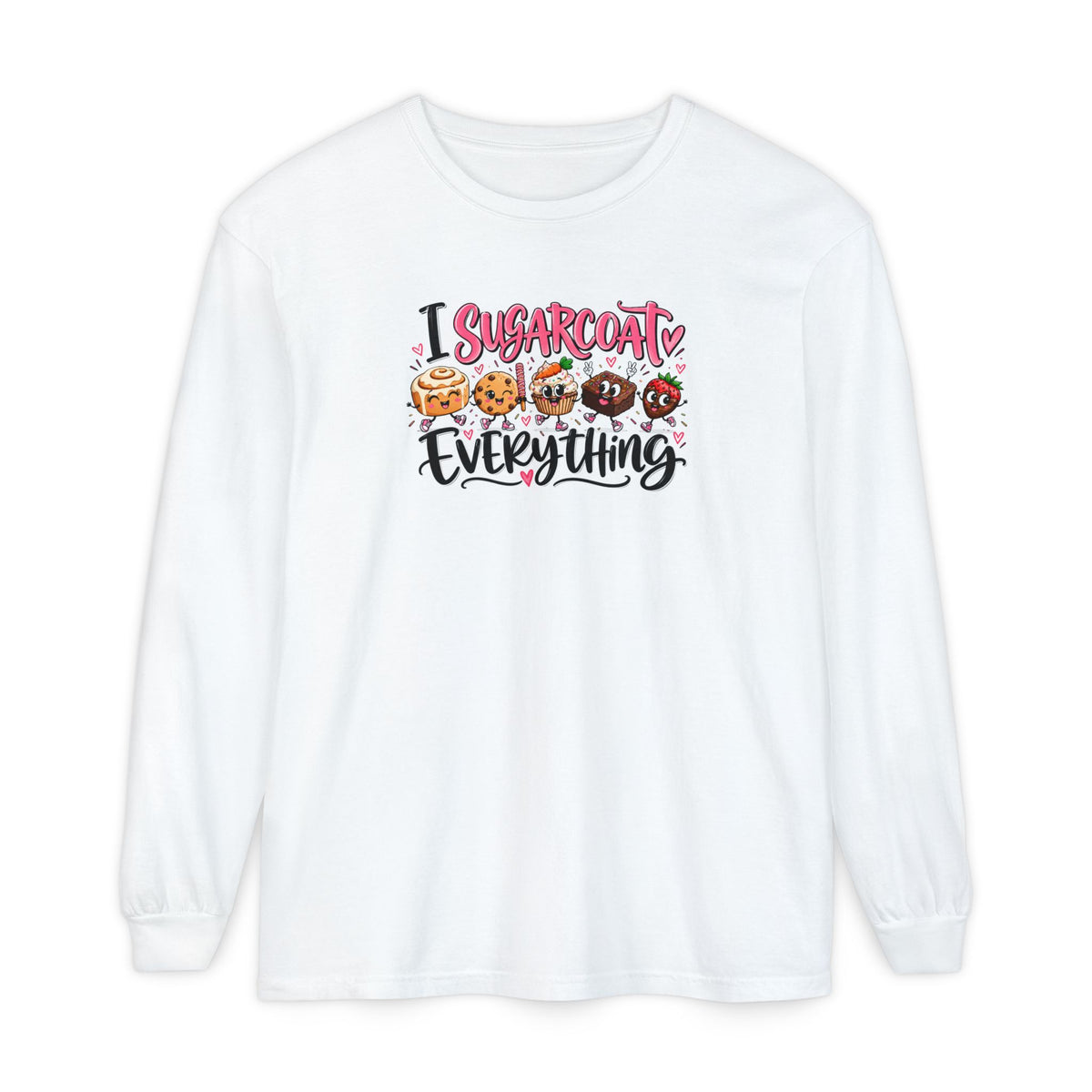 I Sugarcoat Everything - Comfort Colors Long Sleeve Tee