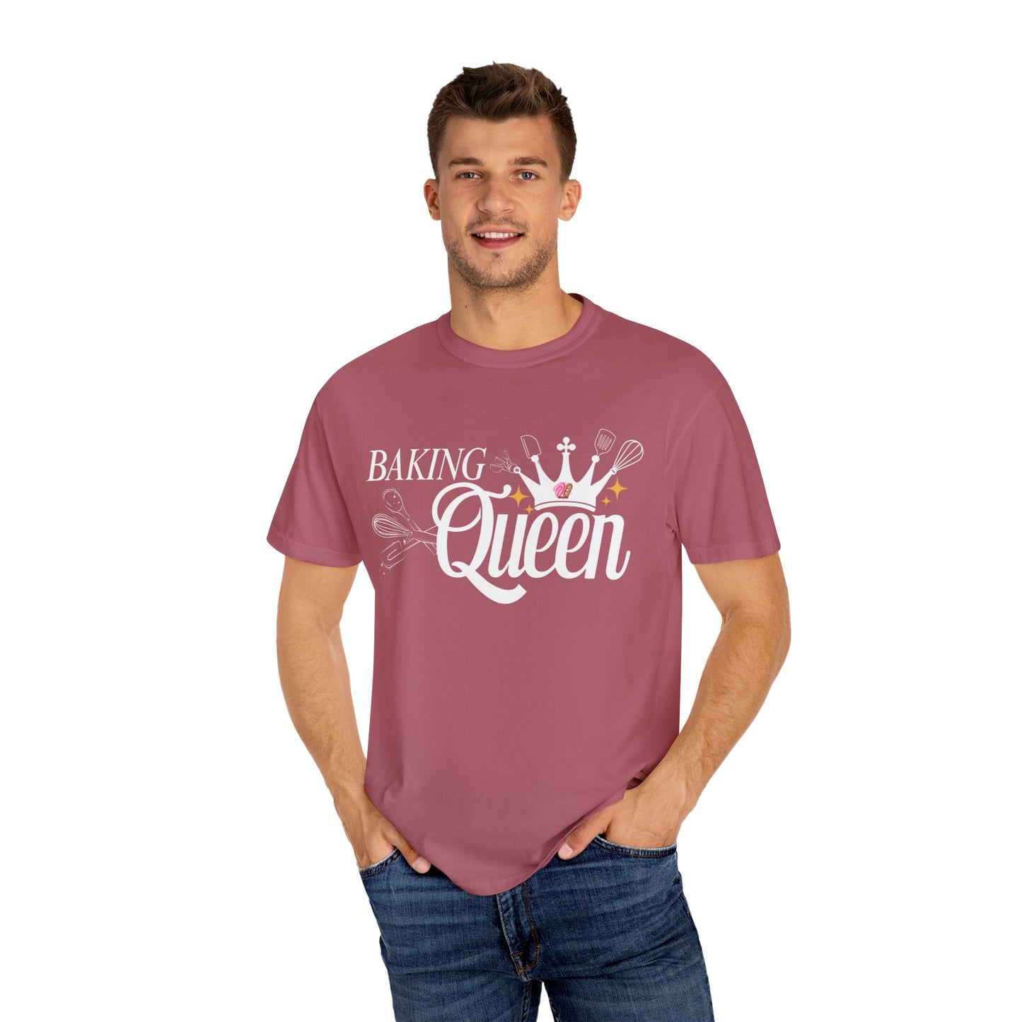 Baking Queen T-Shirt, Fun Baking Gift, Unisex Tee, Kitchen Lover Apparel, Baking Enthusiast Gift, Culinary Queen Shirt