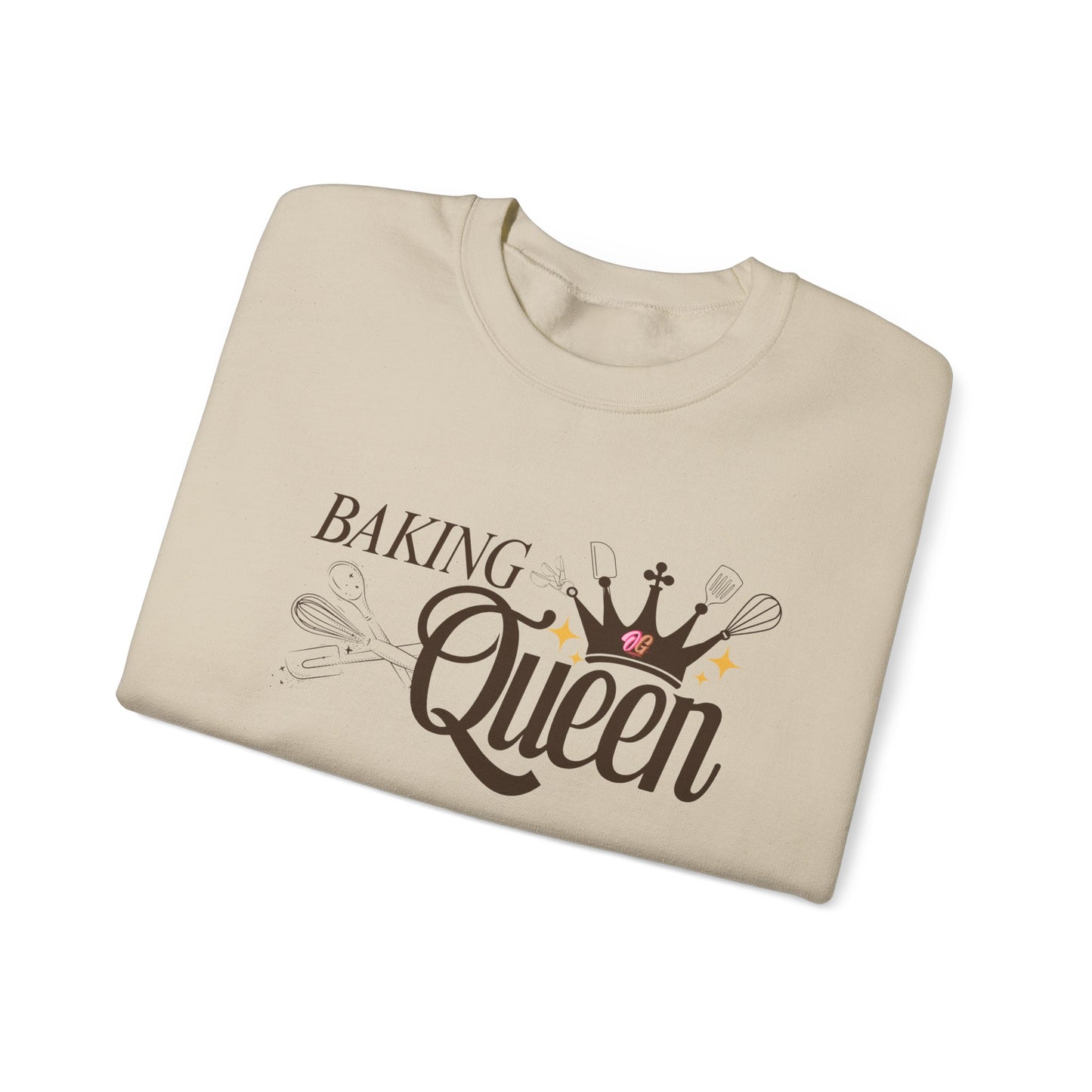 Baking Queen Sweatshirt - Cozy Gift for Bakers, Kitchen Lover's Apparel, Baking Gifts, Queen of Baking Crewneck, Baking Enthusiast Clothing