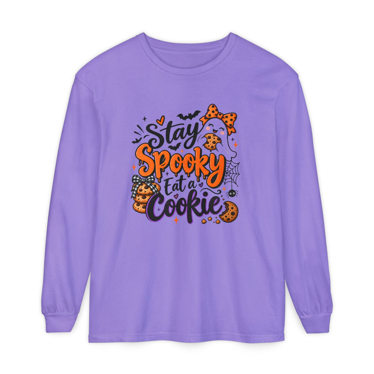 Stay Spooky Eat a Cookie - Comfort Color Long Sleeve Tee