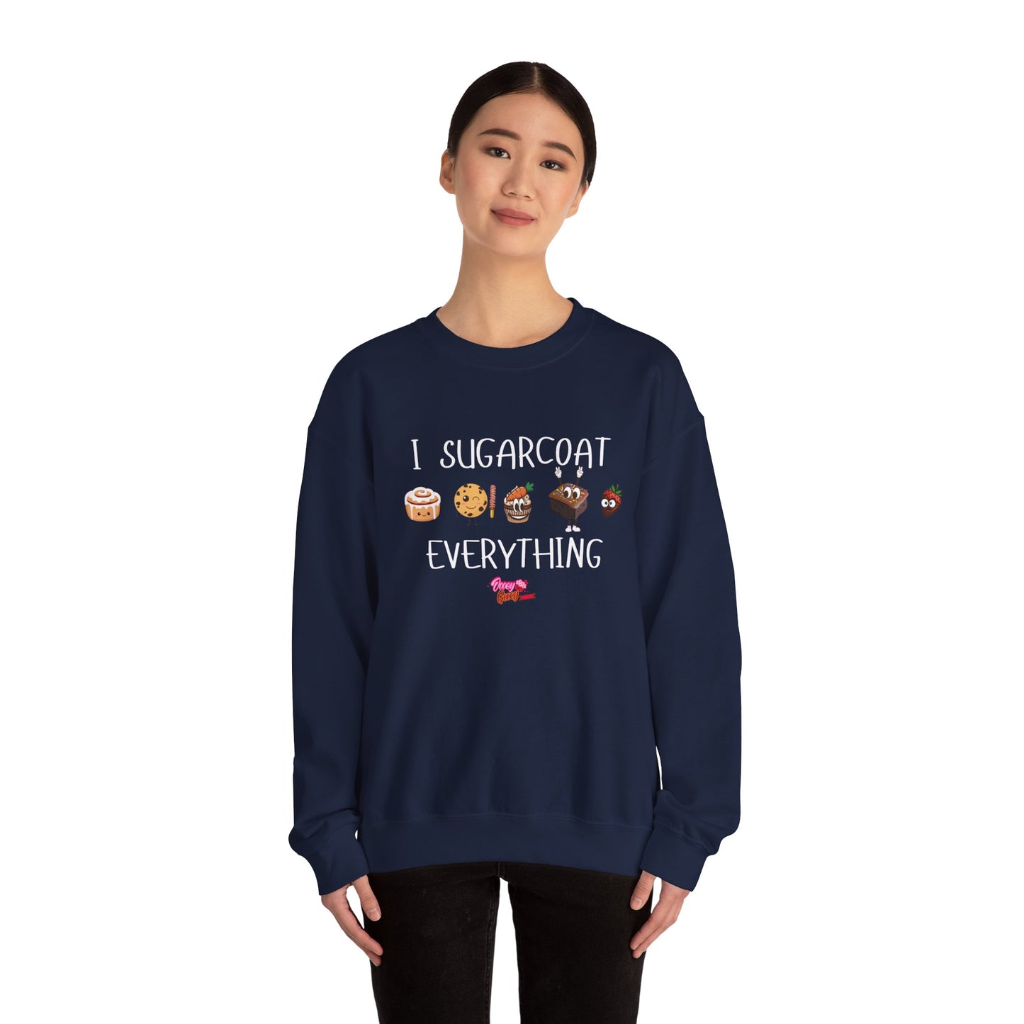 Sweatshirt - 'I Sugarcoat Everything' Funny Unisex Crewneck