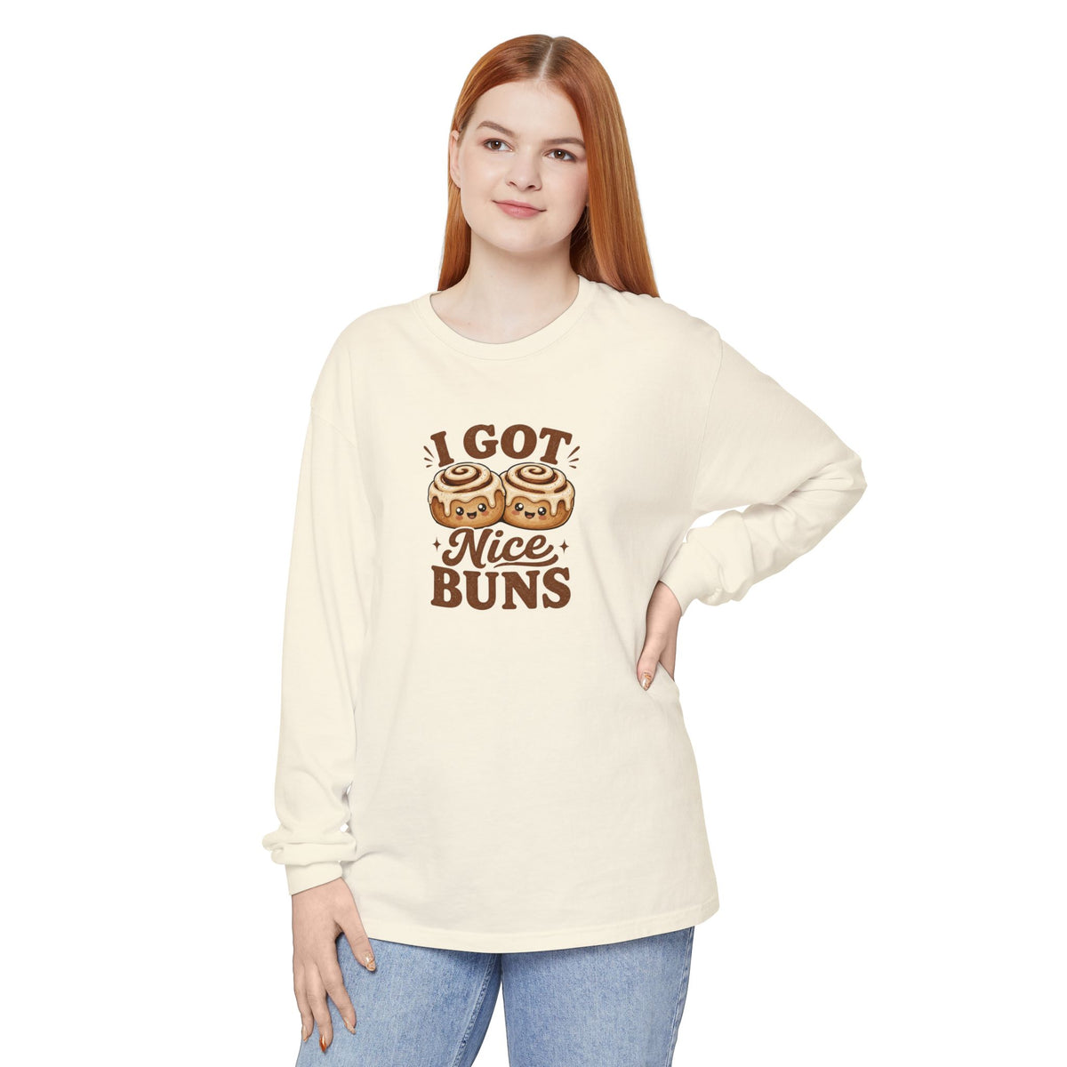 Nice Buns - Comfort Colors Long Sleeve Shirt